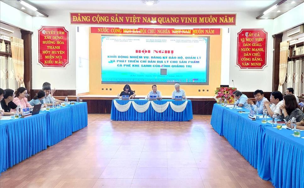 Khởi động nhiệm vụ CDĐL cho sản phẩm cà phê “Khe Sanh” của tỉnh Quảng Trị.