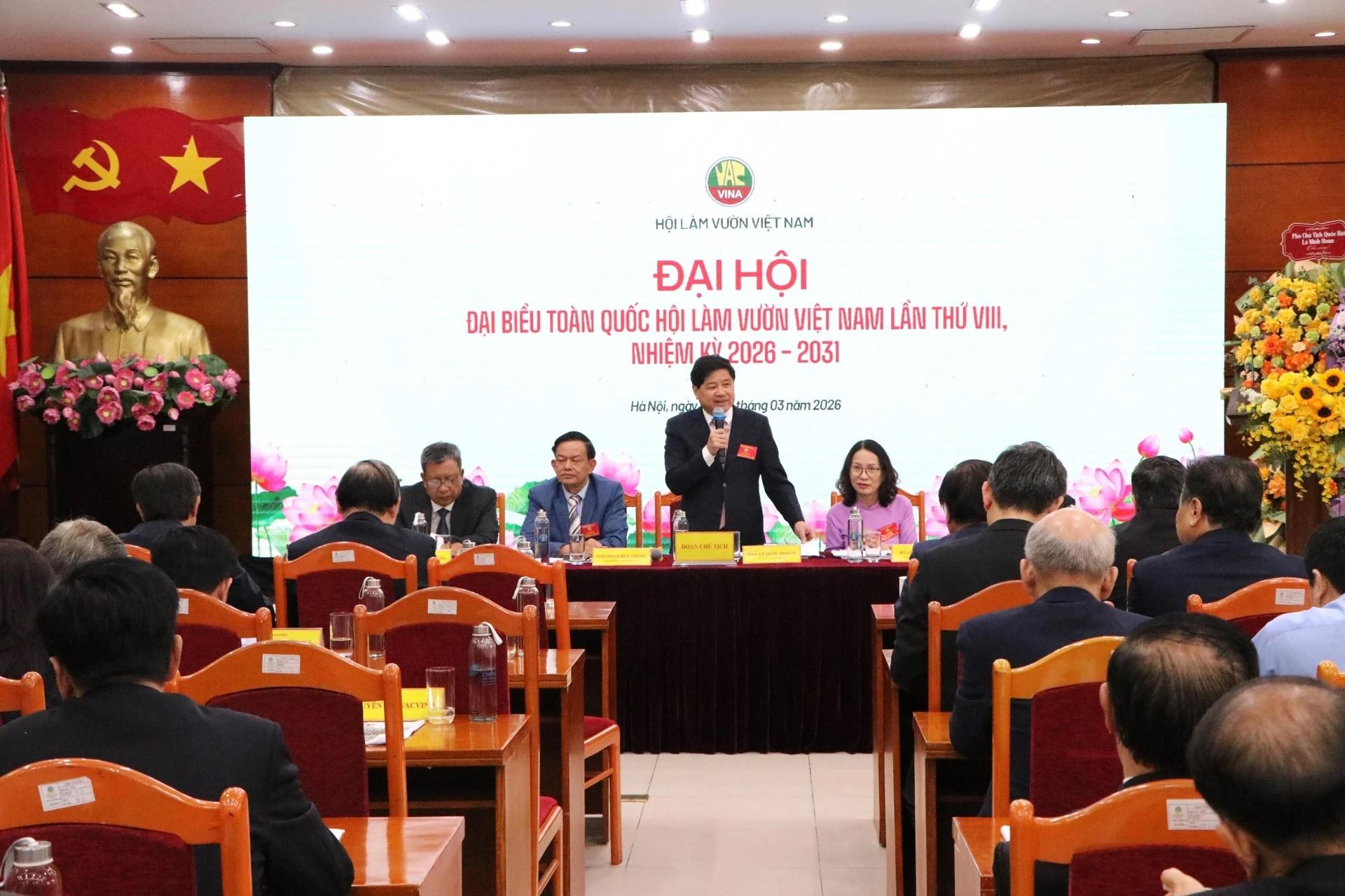 PGS.TS Lê Quốc Doanh tái đắc cử Chủ tịch Hội Làm vườn Việt Nam khóa VIII, nhiệm kỳ 2026 - 2031