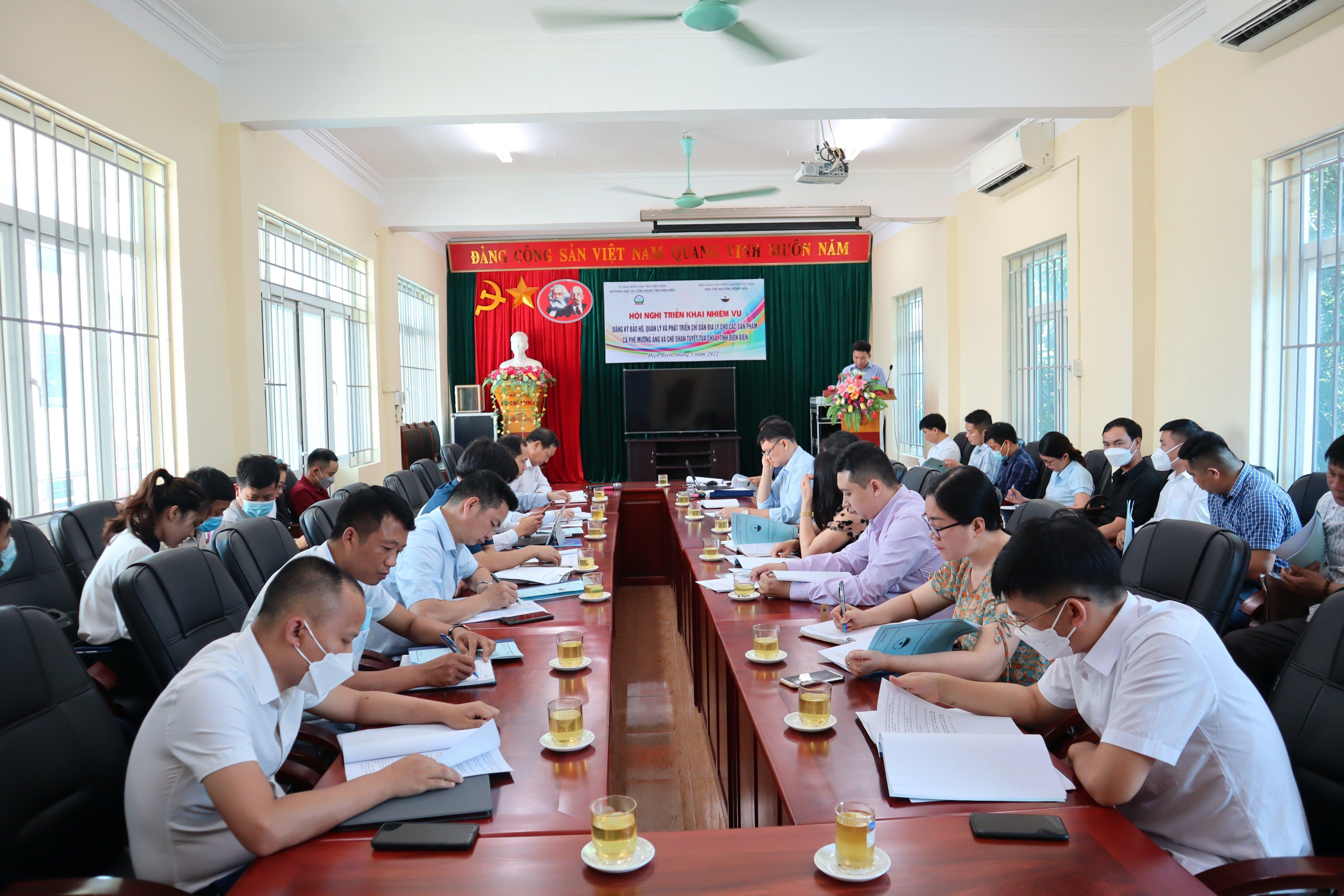 Khởi động nhiệm vụ CDĐL cho các sản phẩm cà phê Mường Ảng và chè Shan tuyết Tủa Chùa, tỉnh Điện Biên’