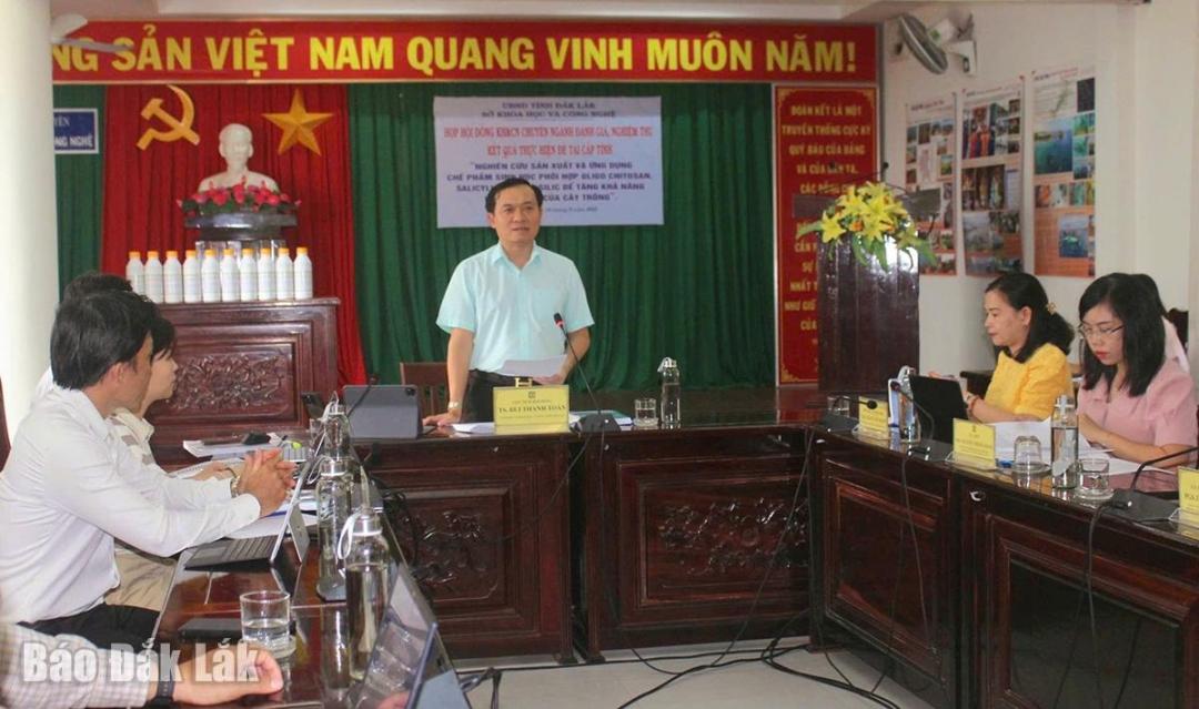 Nghiệm thu đề tài ứng dụng chế phẩm sinh học trong nông nghiệp