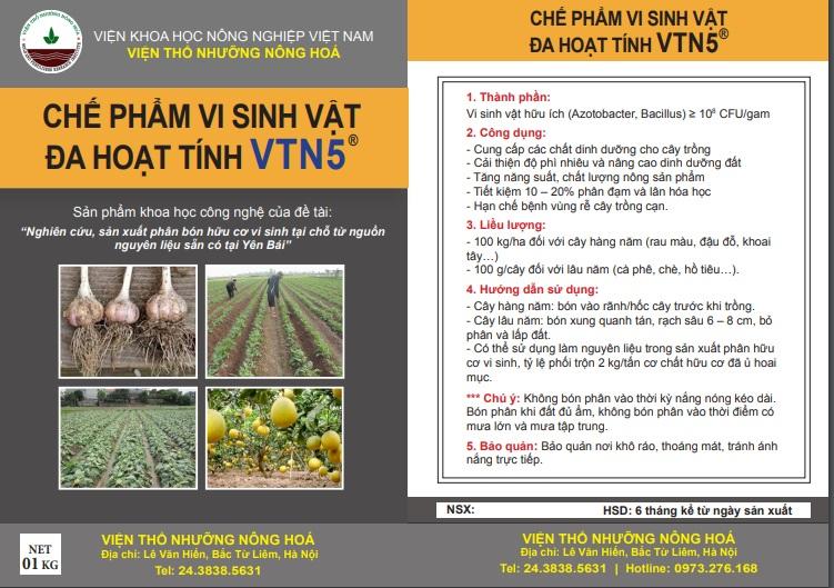 Chế phẩm vi sinh vật đa hoạt tính VTN5®